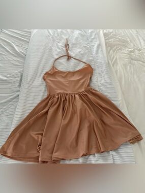 American Apparel | Dresses | American Apparel Gold Metallic Tshirt Dress |  Poshmark